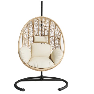 Outdoor Indoor PE wicker Swing Egg Chair