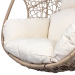 Outdoor Indoor PE wicker Swing Egg Chair