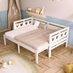 Twin Extending Daybed with Trundle, Wooden Daybed