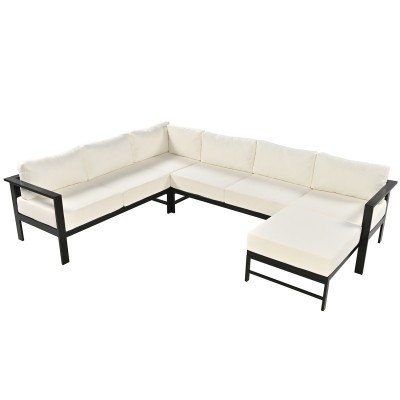 Outdoor sofa set, suitable for gardens, backyards, and balconies. 