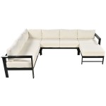 Outdoor sofa set, suitable for gardens, backyards, and balconies. 