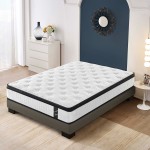 OEKO-TEX100  Breathable Kniited Fabric Cover  Cool Memory Foam Individual  Pocket Spring Hybrid Mattress