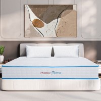 12 Inch Mattress with Pillows, Gel Memory Foam Mattress Bed in a Box, Twin Bed Mattress Individual Pocket Springs Motion Isolation, Medium Firm