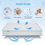 12 Inch Mattress with Pillows, Gel Memory Foam Mattress Bed in a Box, Twin Bed Mattress Individual Pocket Springs Motion Isolation, Medium Firm